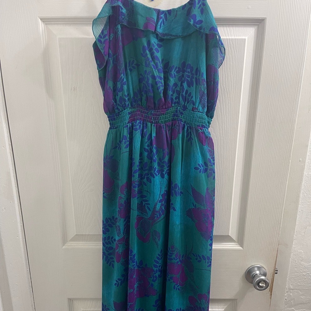 Express ruffle maxi dress
